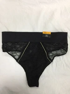 INC Women's Lace High-Waist Thong Underwear (S, Black) - Picture 1 of 2