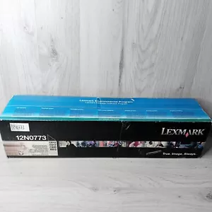 LEXMARK 12NO773 BLACK TONER CARTRIDGE - NEW IN BOX INK - Picture 1 of 4