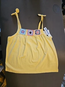 Top smanicato all'uncinetto giallo bambina Wallflower 10-12 - Foto 1 di 5