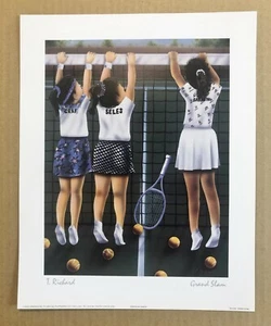 Steffi Graf, Monica Seles, & Gabriela Sabatini Tennis Animated Baby Print - Picture 1 of 1