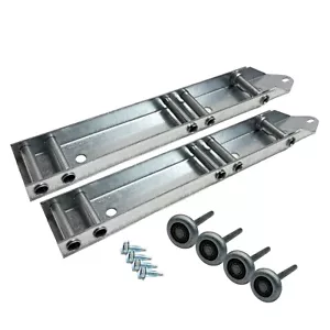 Building and Hardware Quick Turn Top Fixture Brackets with 4 Steel Rollers Lo... - Picture 1 of 6