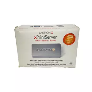 Lantronix xPrintServer Office Edition Apple iPad iPhone AirPrint Compatible - Picture 1 of 6