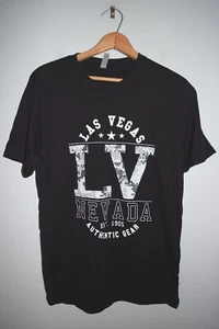 NWOT Next Level Apparel T Shirt Mens Sz M Las Vegas Nevada Authentic Gear Black - Picture 1 of 5