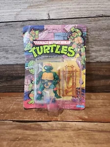 1988 Playmates TEENAGE MUTANT NINJA TURTLES Michaelangelo TMNT 10 BACK UNPUNCHED - Picture 1 of 10