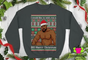 Barry Wood Sentado en una cama meme Navidad Suéter Unisex Cuello Redondo Sudadera - Imagen 1 de 9
