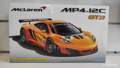 MCLAREN MP4-12C GT3 BLACKPAIN 1-24 AUTO CORSA SPORTIVA MODELLINO KIT MONTAGGIO - Immagine 1 di 3