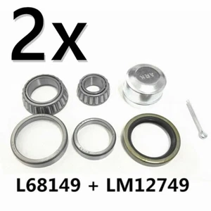 Ark Trailer Bearing Ford Slimline Outer and Inner 45mm Axle Dust Cap Seal Pin UB - Picture 1 of 6