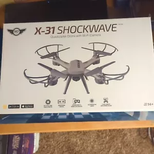 X-31 SHOCKWAVE QUADCOPTER DRONE WITH WI-FI CAMERA by Sky Rider - BRAND NEW - Picture 1 of 4