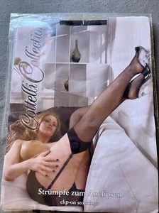 Strümpfe halterlos M Strapsstrümpfe ohne Strapsgürtel Cottelli Collection Gr. 4 - Bild 1 von 7