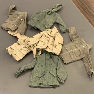 6Pcs 1:6 Camo Army Military Soldier Jackets 12" GI Joe BBI Dragon Figure Clothes - Picture 1 of 7
