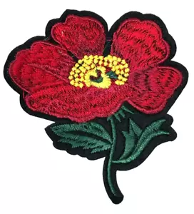 Parche Coser Plancha Bordado Ropa Sombreros Chaquetas Abrigo Flor Salvaje A169 - Imagen 1 de 3