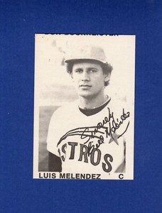 #17 LUIS (BILL) MELENDEZ, Cedar Rapids Astros | 1973 TCMA, Ltd. B