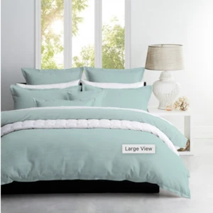 ASCOT SURF WAFFLE QUILT COVER SET - DOUBLE - Picture 1 of 1