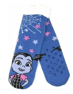 Vampirina Girls Cozy Slipper Socks - Size 6-8 1/2 - Fits Shoe Size 7 1/2- 3 1/2 - Picture 1 of 3