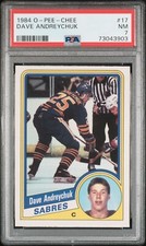 1984 O-PEE-CHEE #17 DAVE ANDREYCHUK RC PSA NM 7