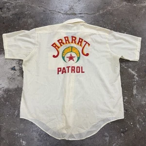 Camicia da bowling vera vintage Shriners Ararat Patrol serigrafata bowler - Foto 1 di 9