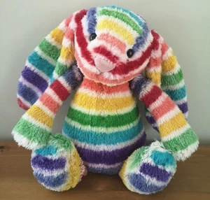 Jellycat Medium Bashful Rainbow Bunny - Picture 1 of 11