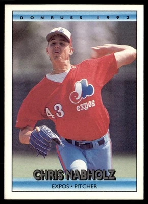 1992 Donruss Chris Nabholz Montreal Expos #170 - Image 1 of 2