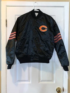 VINTAGE STARTER CHICAGO BEARS NEU HERREN SATIN LARGE JACKE - Bild 1 von 8