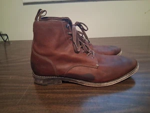 Cole Haan Wagner Grand Einfache Zehe Braun Leder Stiefel C30036 Herren Größe 9,5 M - Bild 1 von 8