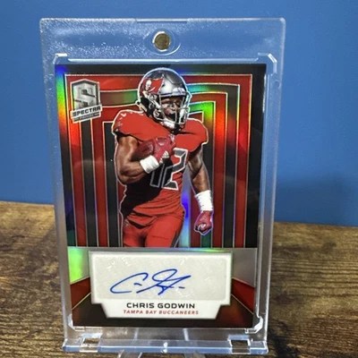 2019 Panini Spectra Chris Godwin Tampa Bay Buccaneers Signed AUTO 46/99 - Image 1 of 2