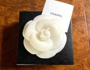 CHANEL Camellia white Candle Not for Sale Item New Unused w/box Made in Japan - Picture 1 of 24