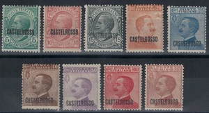 EGEO CASTELROSSO 1922 Serie ordinaria 9v MH* - Bild 1 von 1