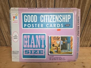 Vtg 1968 Milton Bradley Good Citizenship POSTER CARDS - Picture 1 of 9