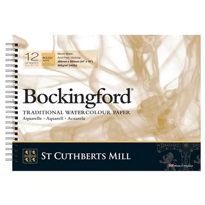 Bockingford Spiral Sketch Pad 14x10" (360x260mm) Rough Watercolor Art Paper - Image 1 of 2