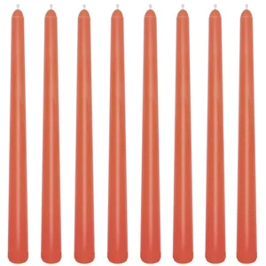 8 Pack 10 Inch Burnt-Orange Smooth Taper Candle Set, 7/8 Inch Unscented Dripl... - Bild 1 von 9
