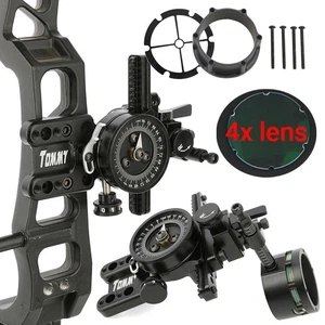 1 Pin Compound Bow Sight Micro Adjustable Adaptor 4x 6x 8x Scope Sight Shooting - Picture 1 of 22
