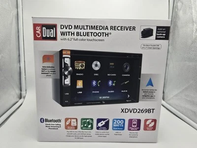 Dual XDVD269BT CD Player Bluetooth USB AUX Input 6.2" Touch Screen LCD - NEW™ - Image 1 of 4