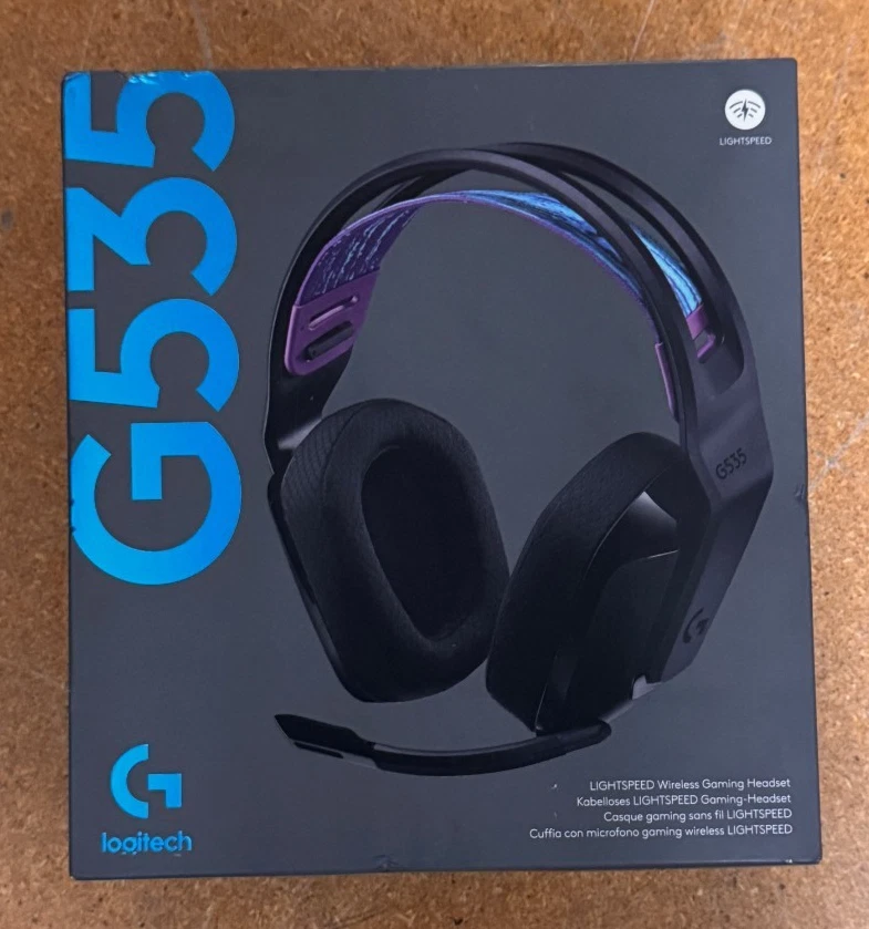 LOGITECH G535 LIGHTSPEED WIRELESS MULTI PLATFORM  GAMING HEADSET BLACK NEW BOXED - Image 1 of 1