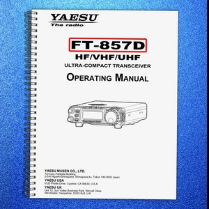 YAESU FT-857D Transceiver User Manual USERS Instructions, TOUGH BINDING - Imagen 1 de 5