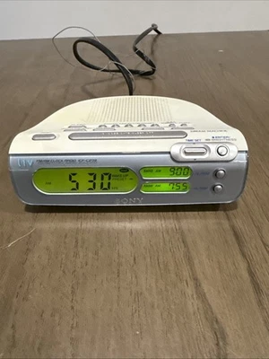 Sony Dream Machine ICF-C273 AM/FM Clock Radio Dual Alarm – Tested Works - Image 1 of 4