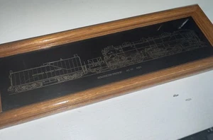 Rare Brass Cut Laser Etched Glass Southern Pacific Locomotive 4294 - Picture 1 of 8