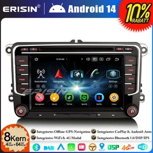 Android 14 DVD Autoradio CarPlay für VW Polo Golf 5/6 Tiguan Passat Touran Seat - Bild 1 von 24