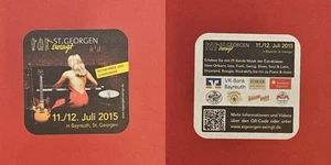 St. Georgen Bayreuth Frau am Klavier Brauerei Bierdeckel Bier - Bild 1 von 1