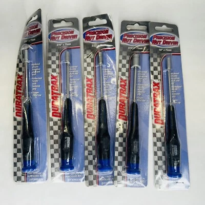 Duratrax Precision Nut Driver Lot of 5 - 1/8" 3/16" 9/64" 5/16" 5/32" x 75mm NEW - Image 1 of 4