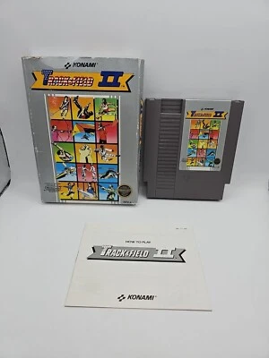 Track & Field II (Nintendo Entertainment System, 1989) Manual Cart & Box! - Image 1 of 4