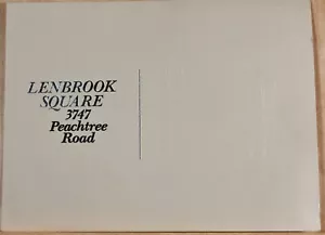 Vintage Brochure Advertising Lenbrook Square Peachtree Road Atlanta GA Living - Picture 1 of 5