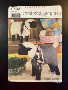 New Simplicity 9693 Crafts Sewing Pattern Folk Art Primitive Stuffed Sheep - Picture 1 of 4