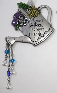 XTOP Always sisters forever friends FLORAL WISHES Message Ornament Ganz - Picture 1 of 6
