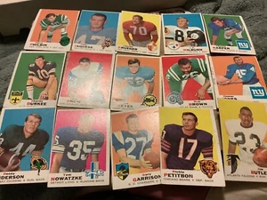 Lot (94) 1969 Topps Football Cards - Most EX or Better - All Cards Pictured - Bild 1 von 8