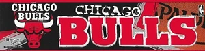 Chicago Bulls 12 3/4" X 3" Bumper Sticker NBA NEW Wincraft Sports - Picture 1 of 1