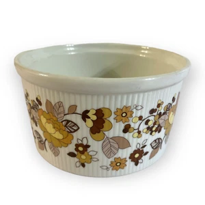 Casseruola estiva indiana Royal Doulton vintage anni 70 piatto rotondo pentole floreali - Foto 1 di 6