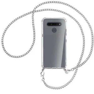 Catena per LG K41S LM-K410 catena metallo col. argento Custodia Cover da collo - Foto 1 di 2