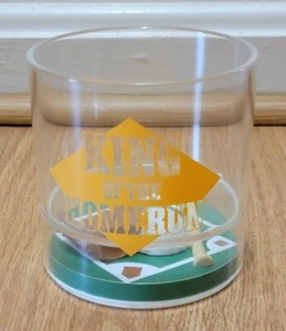 Hard Plastic Rocks Cocktail Cup King of the Home Run Baseball - Picture 1 of 2