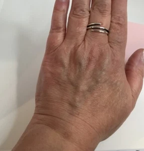 Sterling Silver 3 Line Spring Ring STERLING SILVER 925 BAND RING SIZE: 10 - Picture 1 of 14