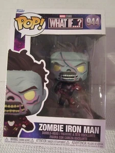 Funko Pop! ¿Y si...? ~ #944 Marvel Studios ~ Figura Bobblehead Zombie Iron Man - Imagen 1 de 6